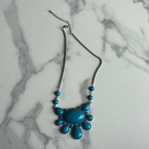 Turquoise Statement Pendant Necklace - Women Jewelry